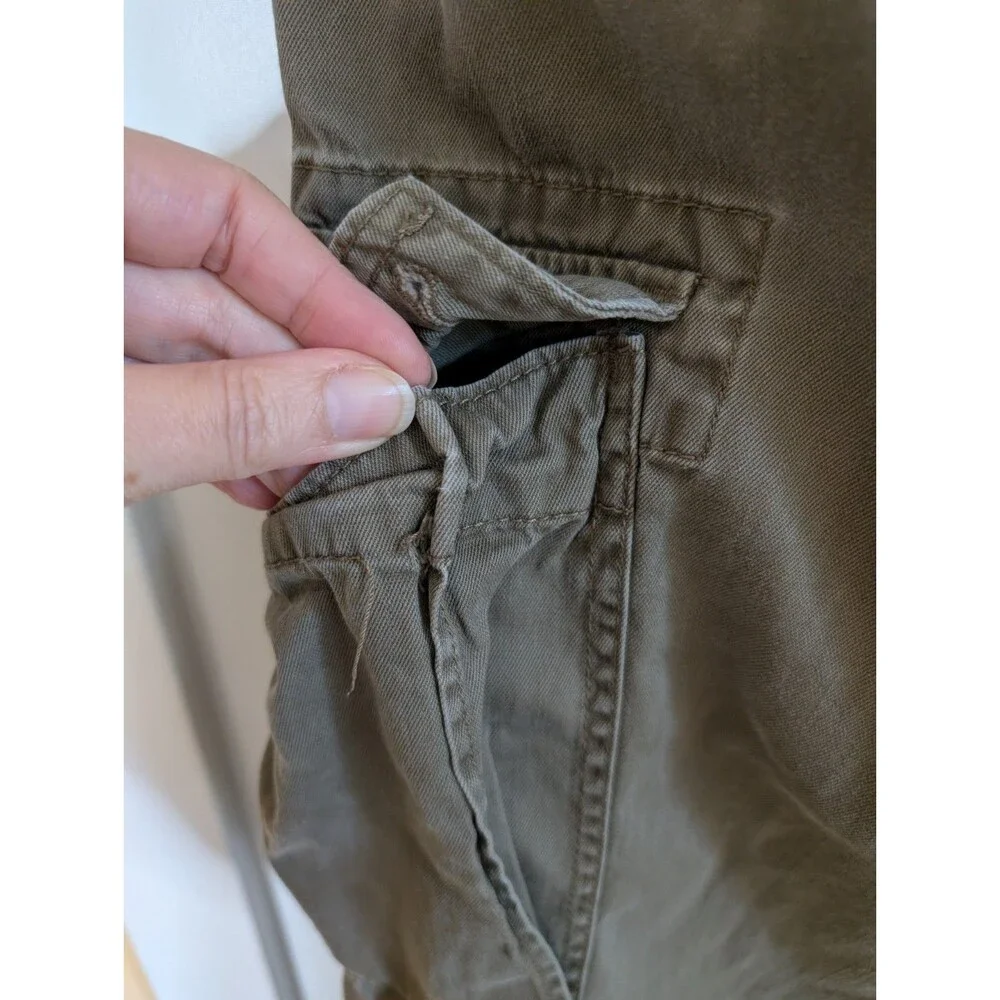 J. Crew High Rise Baggy Cargo Pants 30x32 Military Hunting Outdoor Grunge Y2K